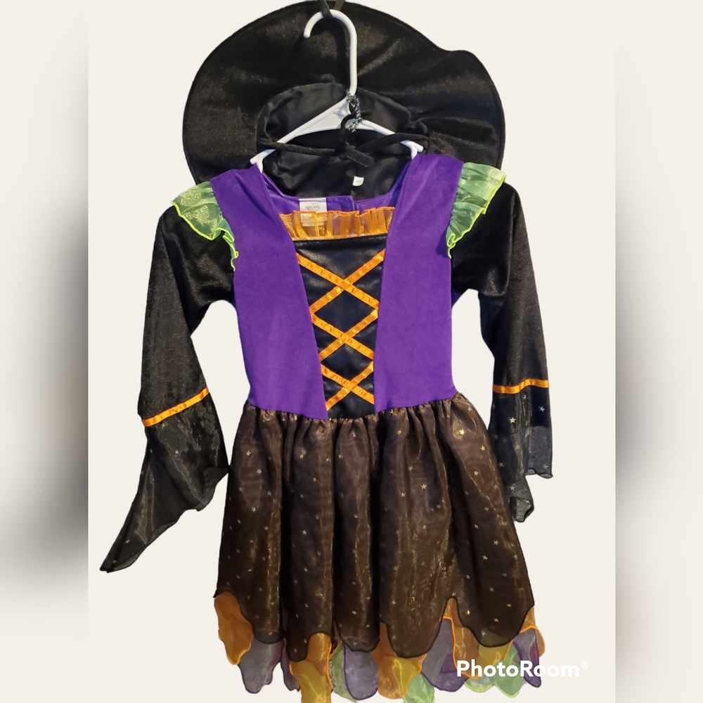 KoalaKids Witch Costume Toddler Size 4T-5T. 2 Piece set